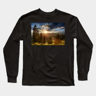 Sunset in the mountains Long Sleeve T-Shirt